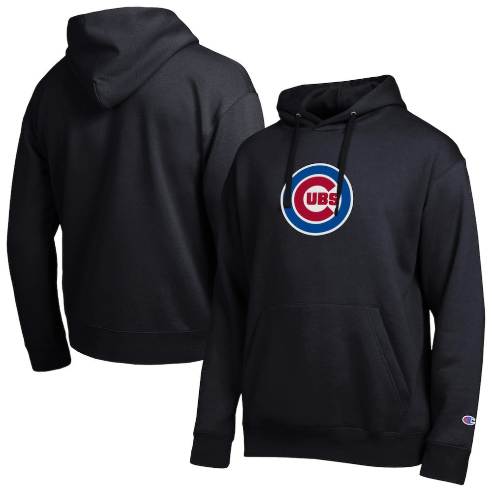 Chicago Cubs Champion All Star Embroidered Logo Hoodie - Black Hoodies