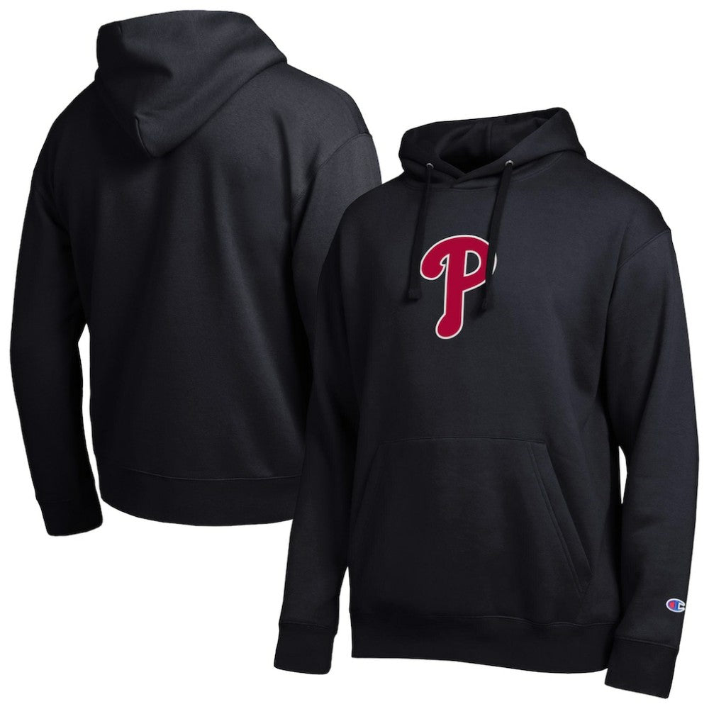 Philadelphia Phillies Champion All Star Embroidered Logo Hoodie - Black Hoodies