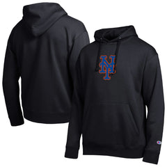 New York Mets Champion All Star Embroidered Logo Hoodie - Black Hoodies