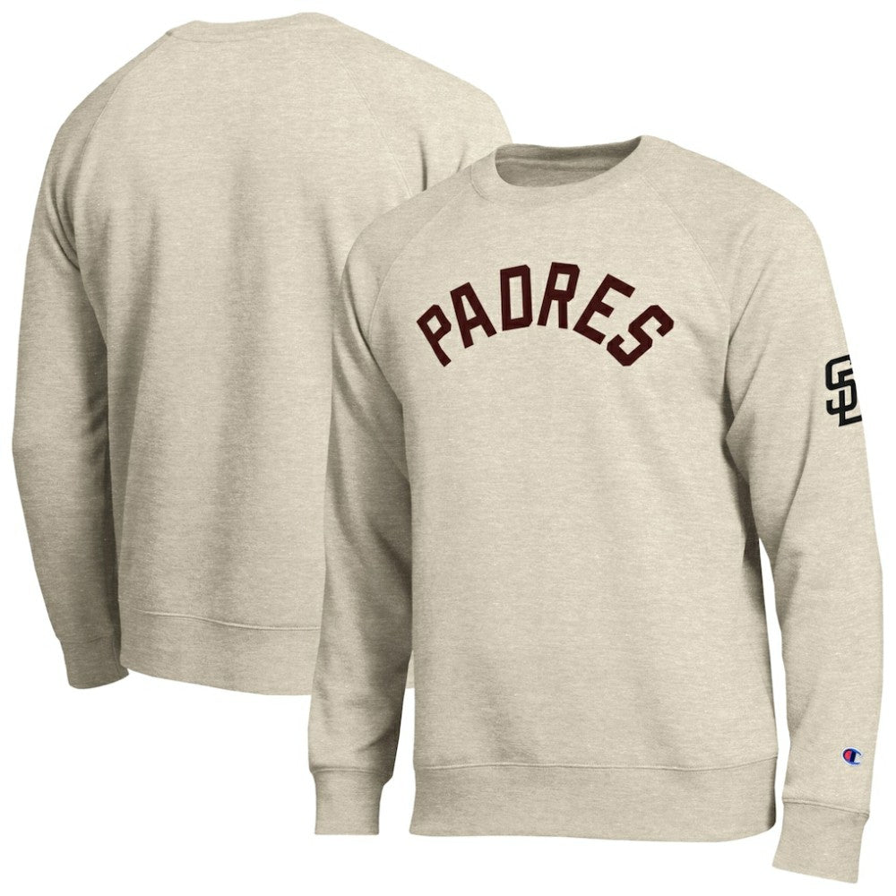 San Diego Padres Champion All-Star Soft Felt Sweatshirt - Oatmeal Sweatshirts