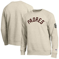 San Diego Padres Champion All-Star Soft Felt Sweatshirt - Oatmeal Sweatshirts