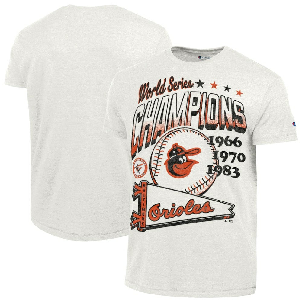 Baltimore Orioles Champion Winning Tradition Cooperstown Tri-Blend T-Shirt - White T-shirts