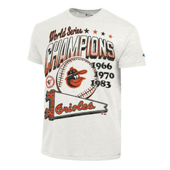 Baltimore Orioles Champion Winning Tradition Cooperstown Tri-Blend T-Shirt - White T-shirts