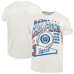Detroit Tigers Champion Winning Tradition Cooperstown Tri-Blend T-Shirt - White T-shirts