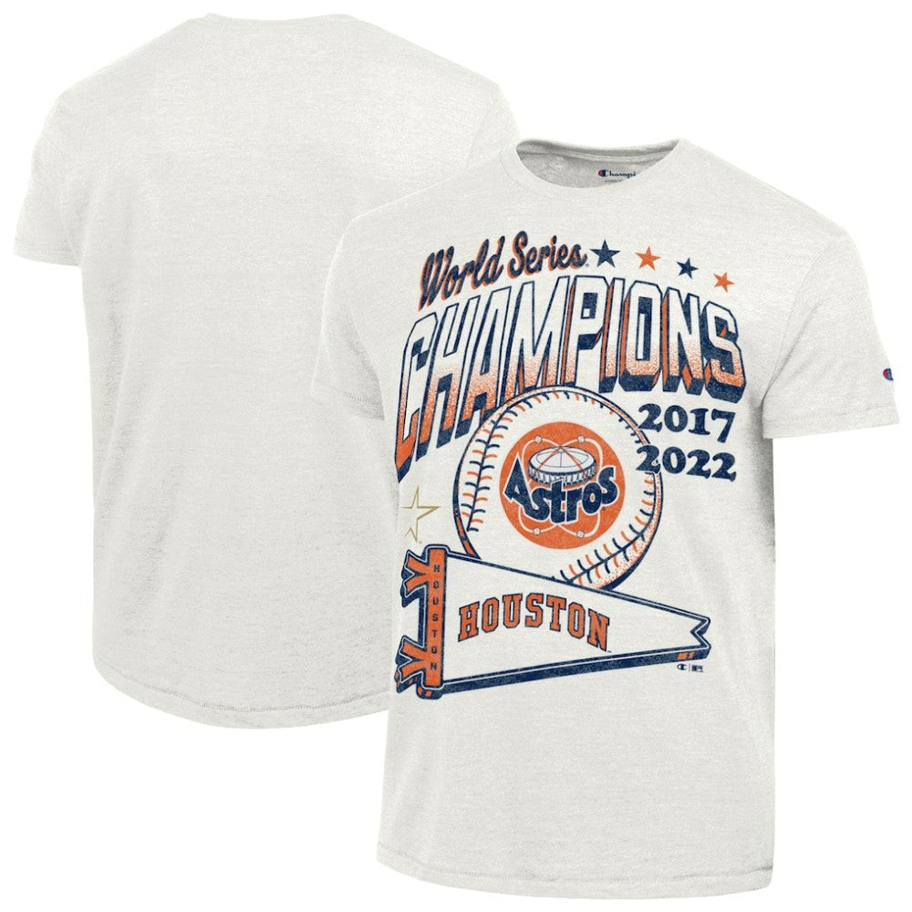 Houston Astros Champion Winning Tradition Cooperstown Tri-Blend T-Shirt - White T-shirts