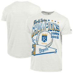 Kansas City Royals Champion Winning Tradition Cooperstown Tri-Blend T-Shirt - White T-shirts