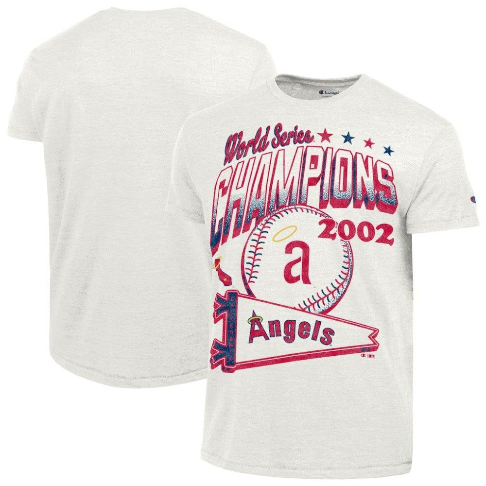 Los Angeles Angels Champion Winning Tradition Cooperstown Tri-Blend T-Shirt - White T-shirts