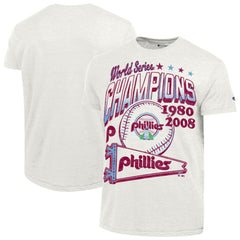 Philadelphia Phillies Champion Winning Tradition Cooperstown Tri-Blend T-Shirt - White T-shirts