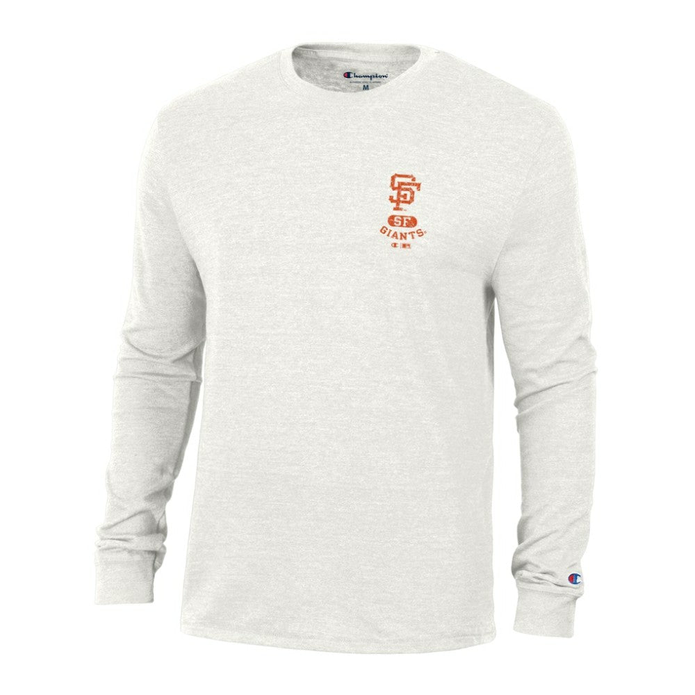 San Francisco Giants Champion Cooperstown Winning Tradition Tri-Blend Long Sleeve T-Shirt - White T-shirts