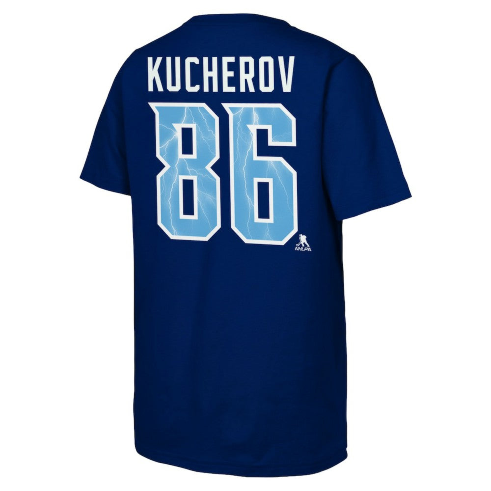 Nikita Kucherov Tampa Bay Lightning Fanatics Youth Alternate Captain 2026 Stadium Series T-Shirt - Blue | US 203670838