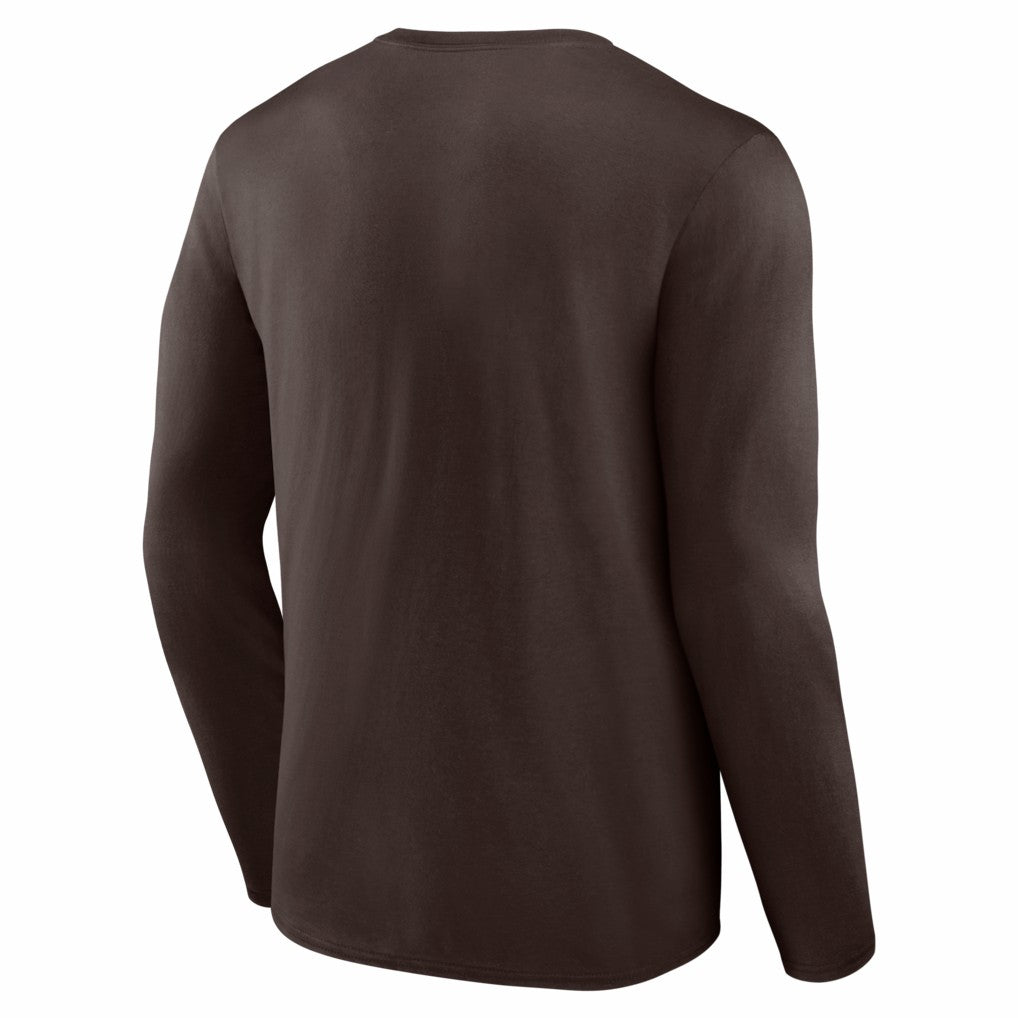Cleveland Browns Hustle Long Sleeve T-Shirt - Brown T-shirts