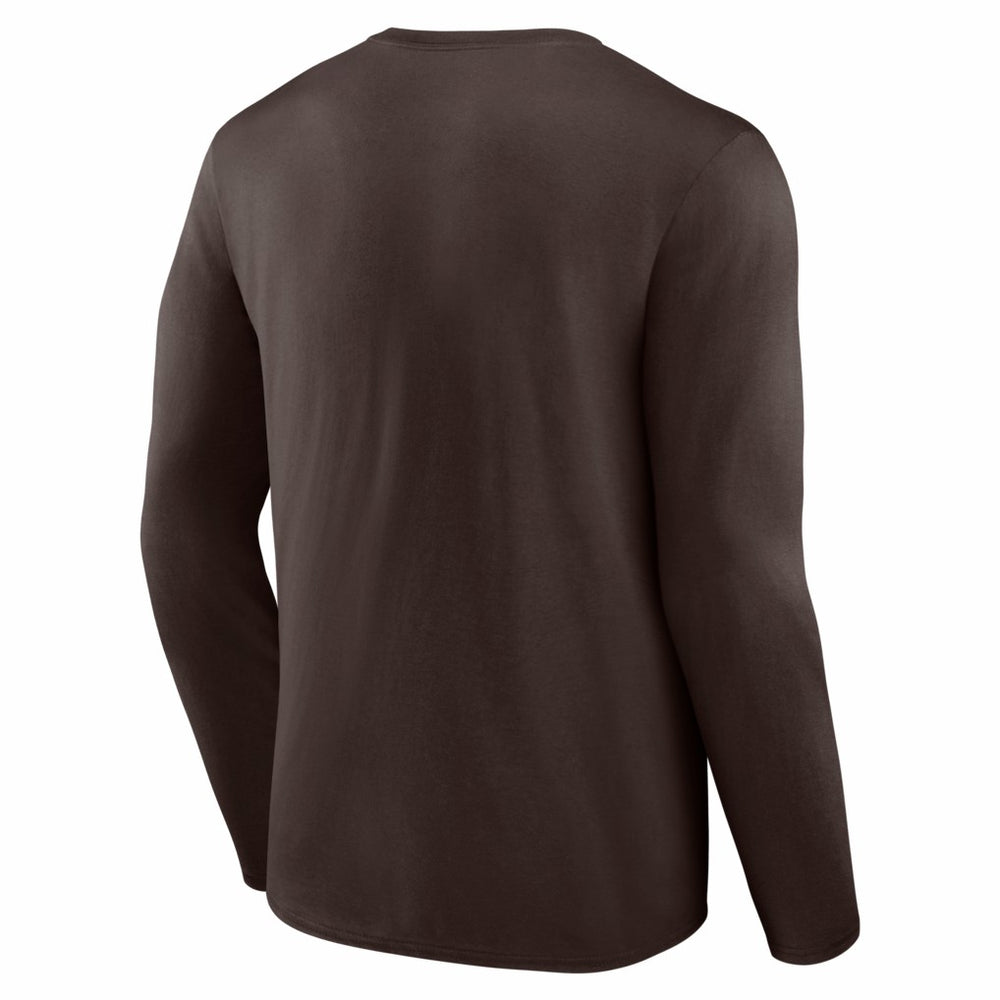 Cleveland Browns Hustle Long Sleeve T-Shirt - Brown T-shirts