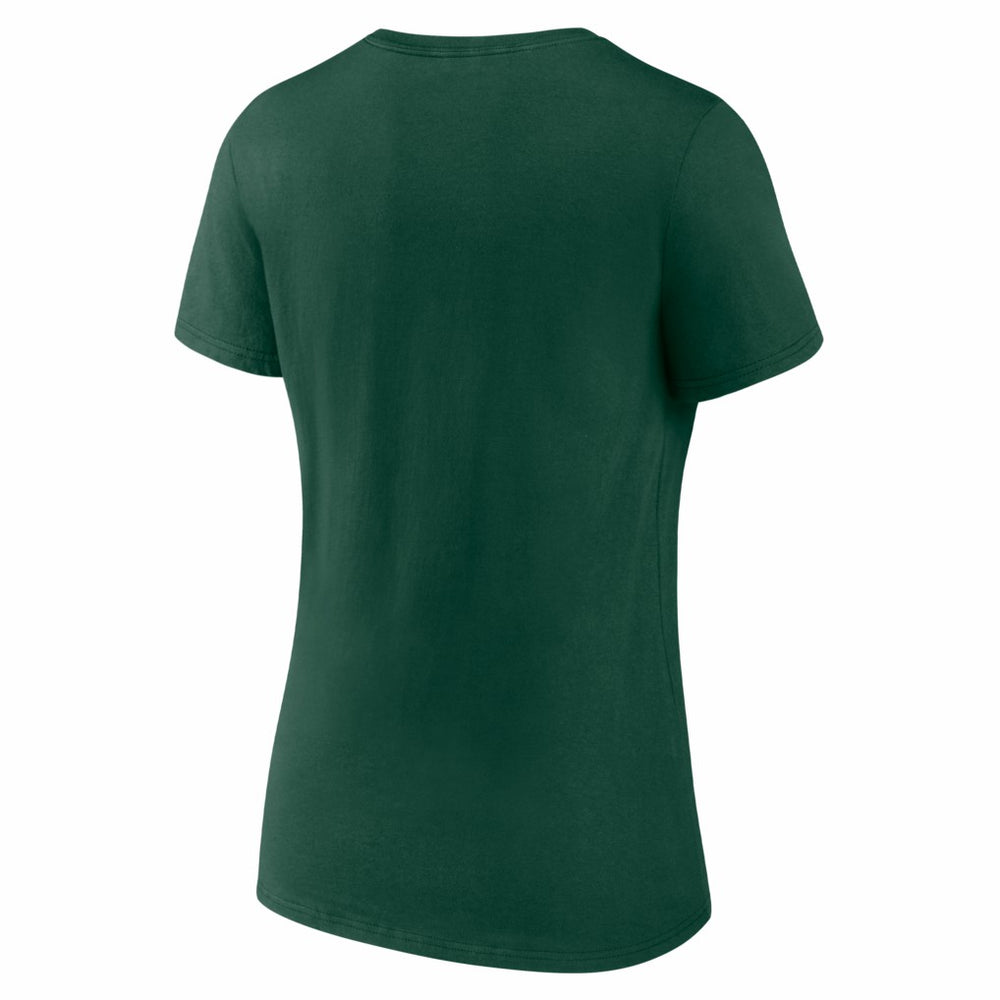 Green Bay Packers Women's Hustle V-Neck T-Shirt - Green T-shirts