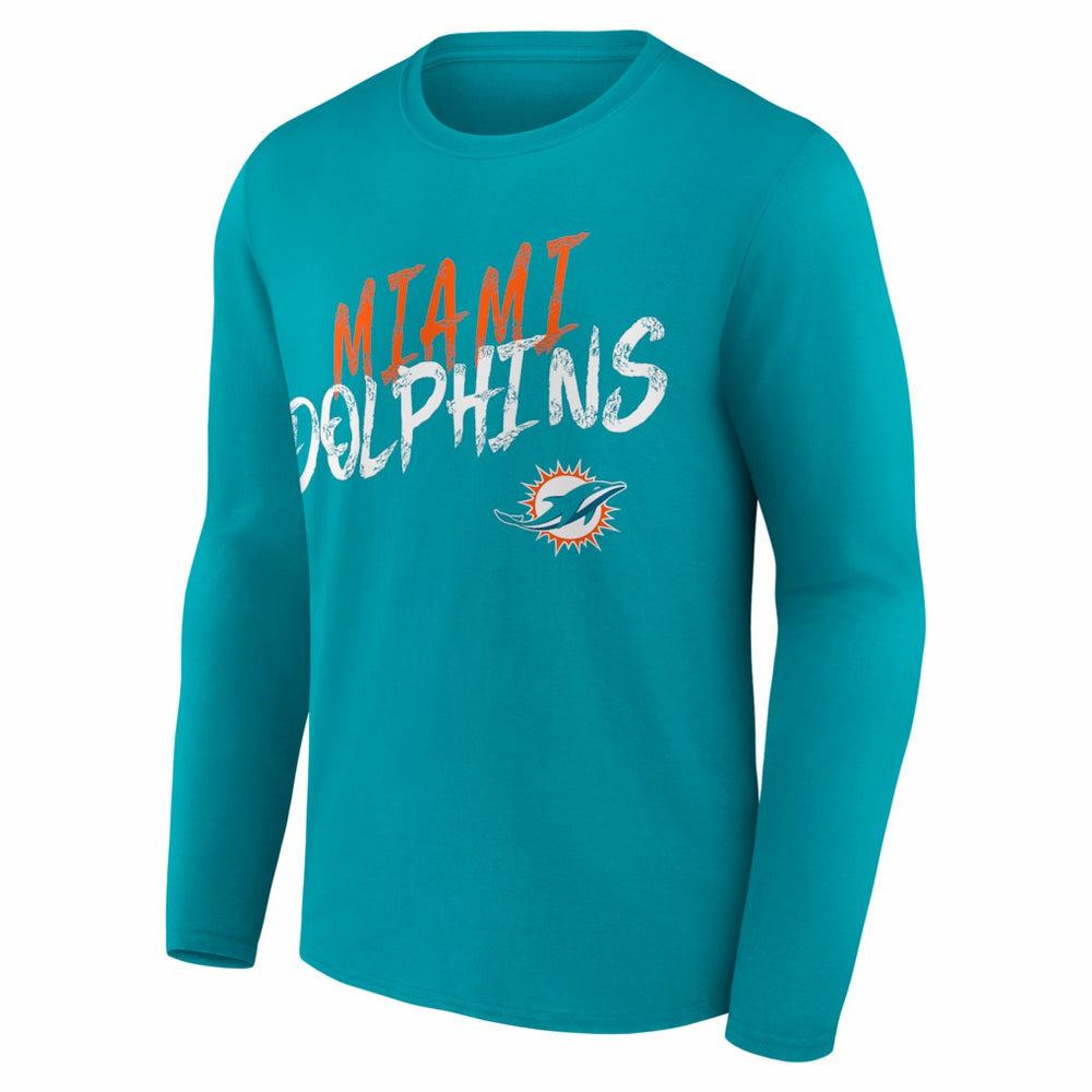 Miami Dolphins Hustle Long Sleeve T-Shirt - Aqua T-shirts