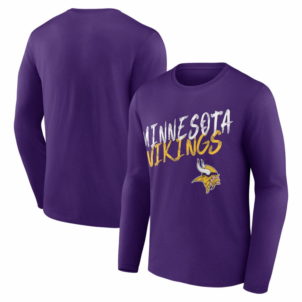 Minnesota Vikings Hustle Long Sleeve T-Shirt - Purple T-shirts