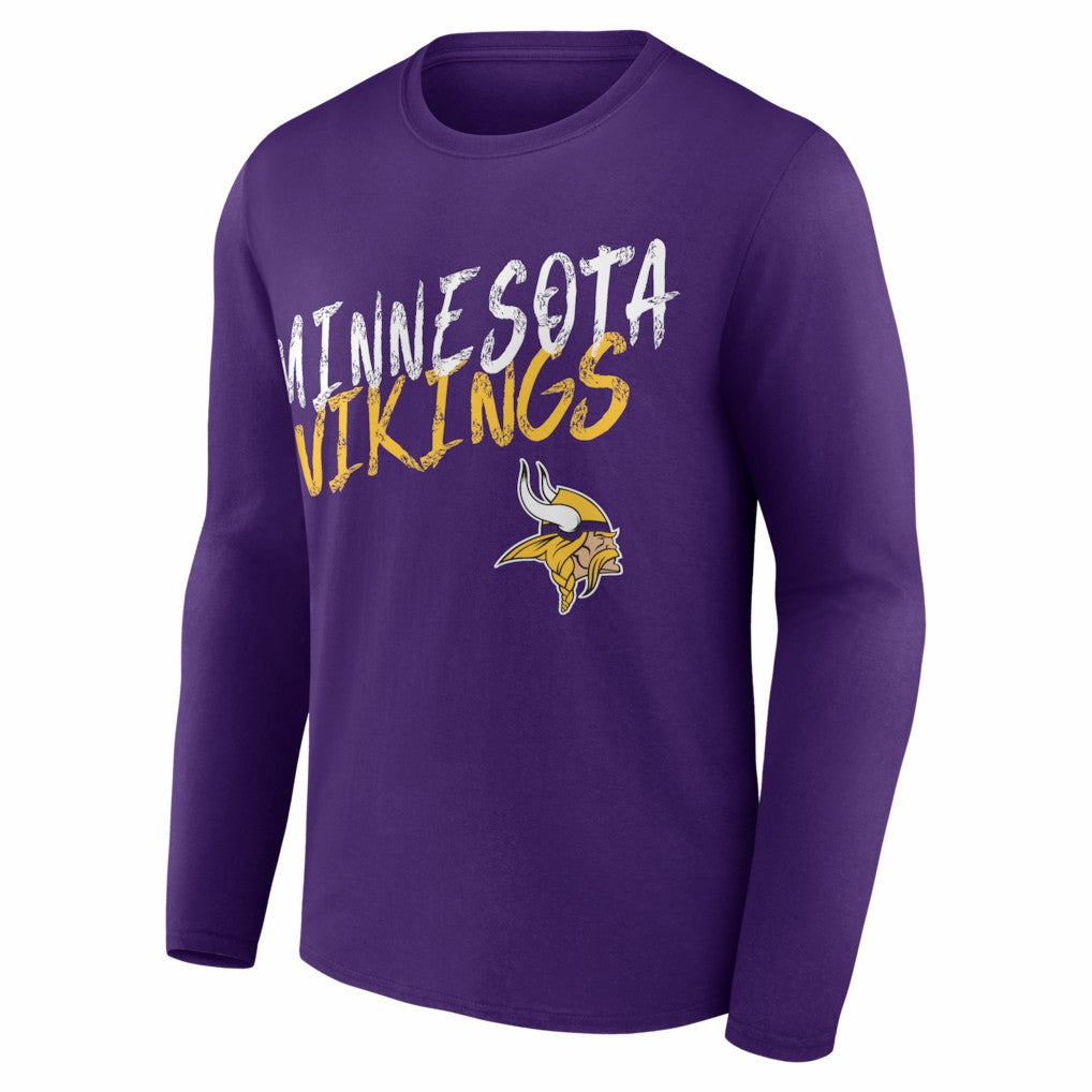 Minnesota Vikings Hustle Long Sleeve T-Shirt - Purple T-shirts