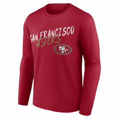 San Francisco 49ers Hustle Long Sleeve T-Shirt - Scarlet T-shirts