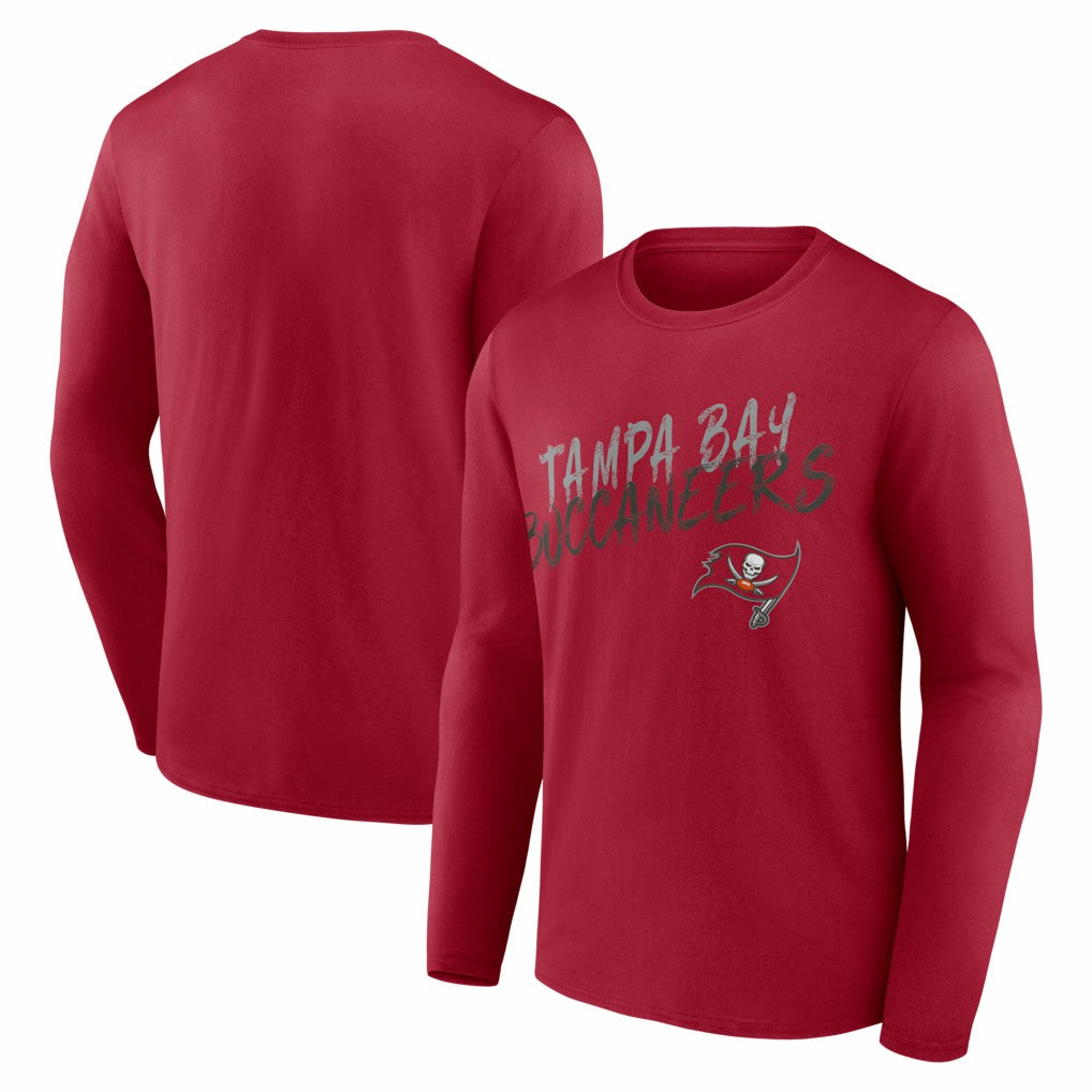 Tampa Bay Buccaneers Hustle Long Sleeve T-Shirt - Red T-shirts