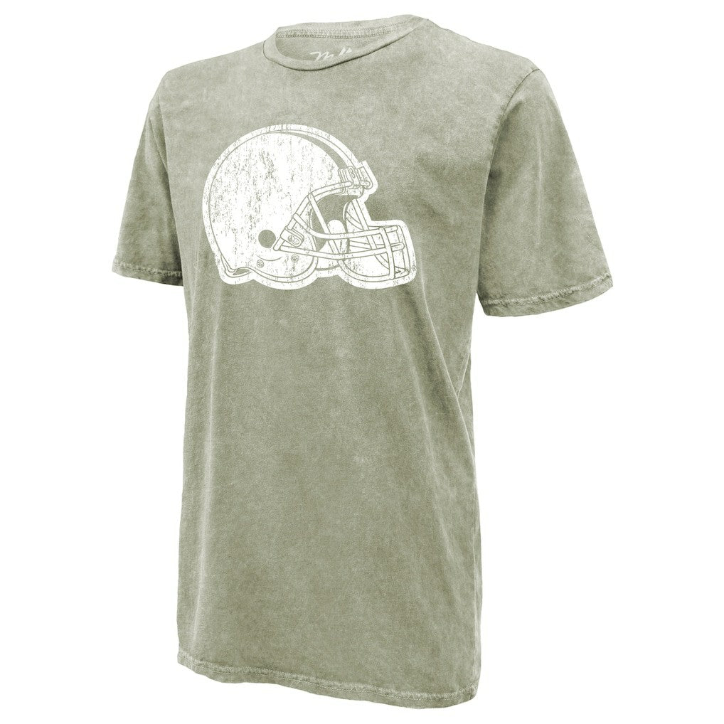 Shedeur Sanders Cleveland Browns Majestic Threads Mineral Wash Name & Number T-Shirt - Moss Green T-shirts