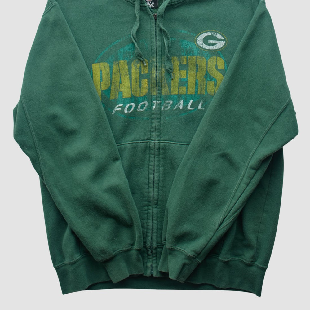 Green Bay Packers Team Edition Apparel 2010s Hooded Full Zip Sweatshirt - Green Sweatshirts