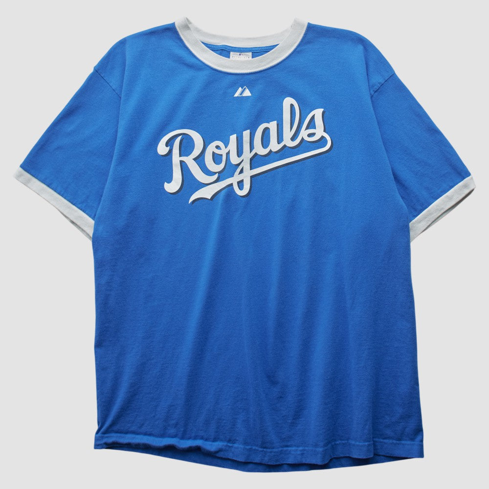 Kansas City Royals Majestic 2000s T-shirt - Blue - Vintage T-shirts