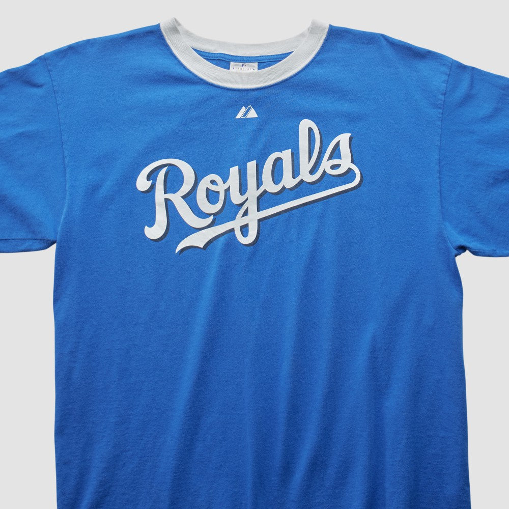 Kansas City Royals Majestic 2000s T-shirt - Blue - Vintage T-shirts