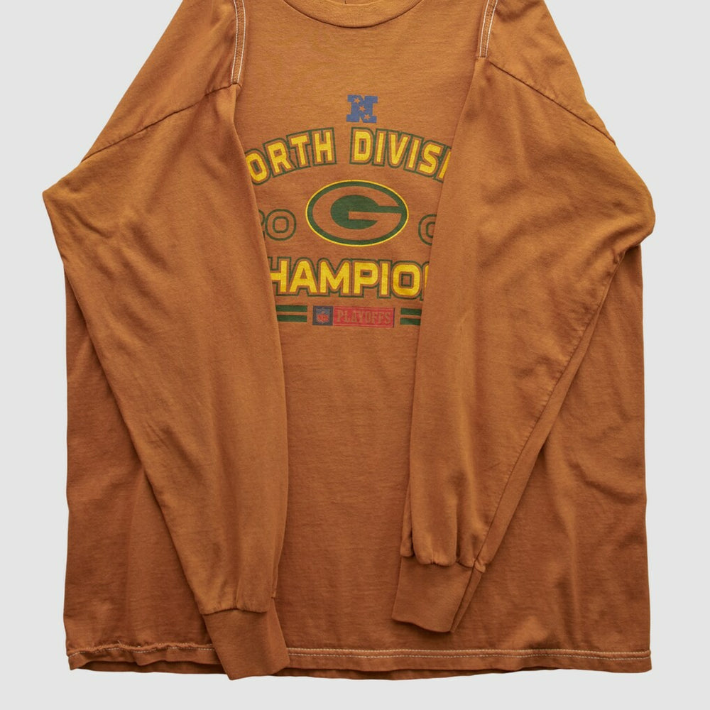 Green Bay Packers NFL 2007 Long Sleeve T-shirt - Orange T-shirts