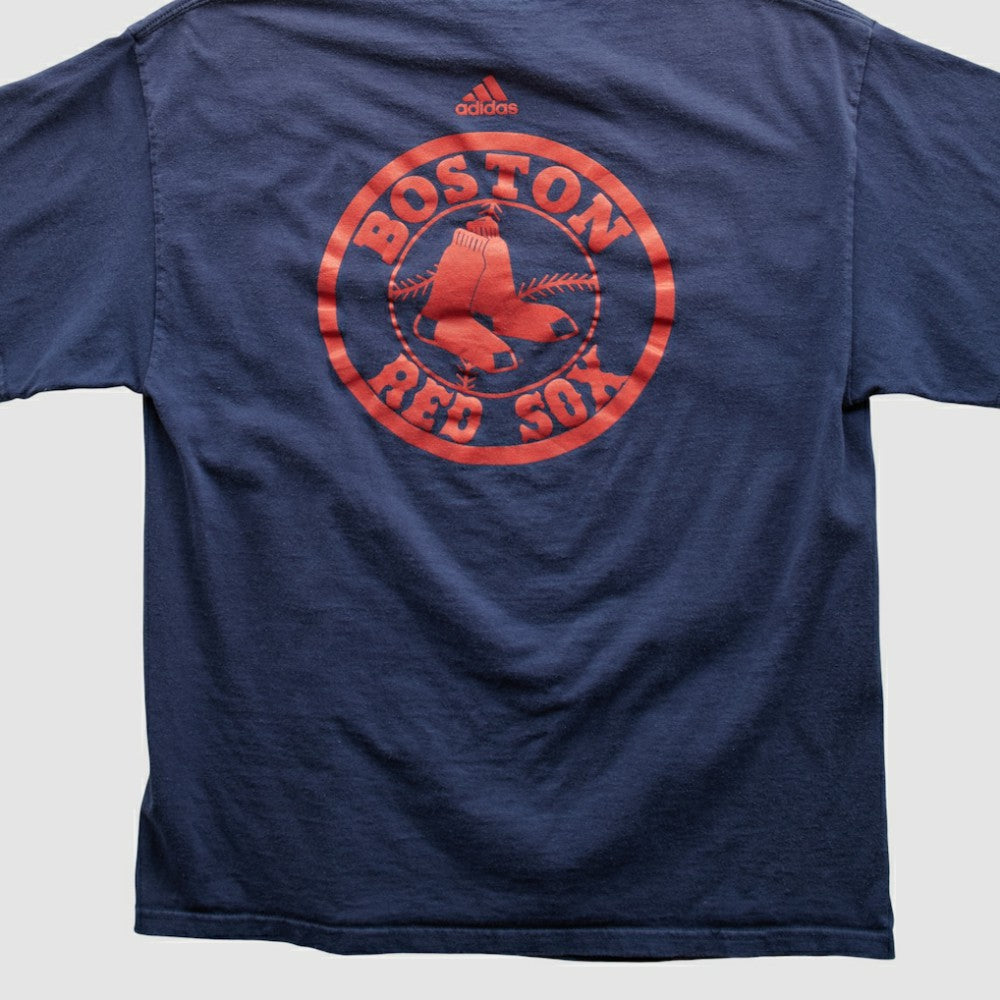 Boston Red Sox Adidas 2000s T-shirt - Navy - Vintage T-shirts
