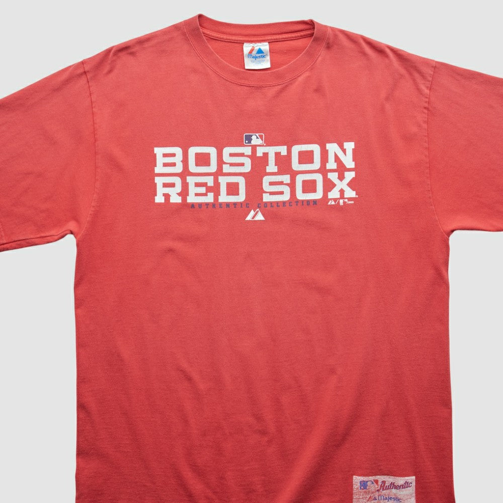 Boston Red Sox Majestic 2005 T-shirt - Red - Vintage T-shirts