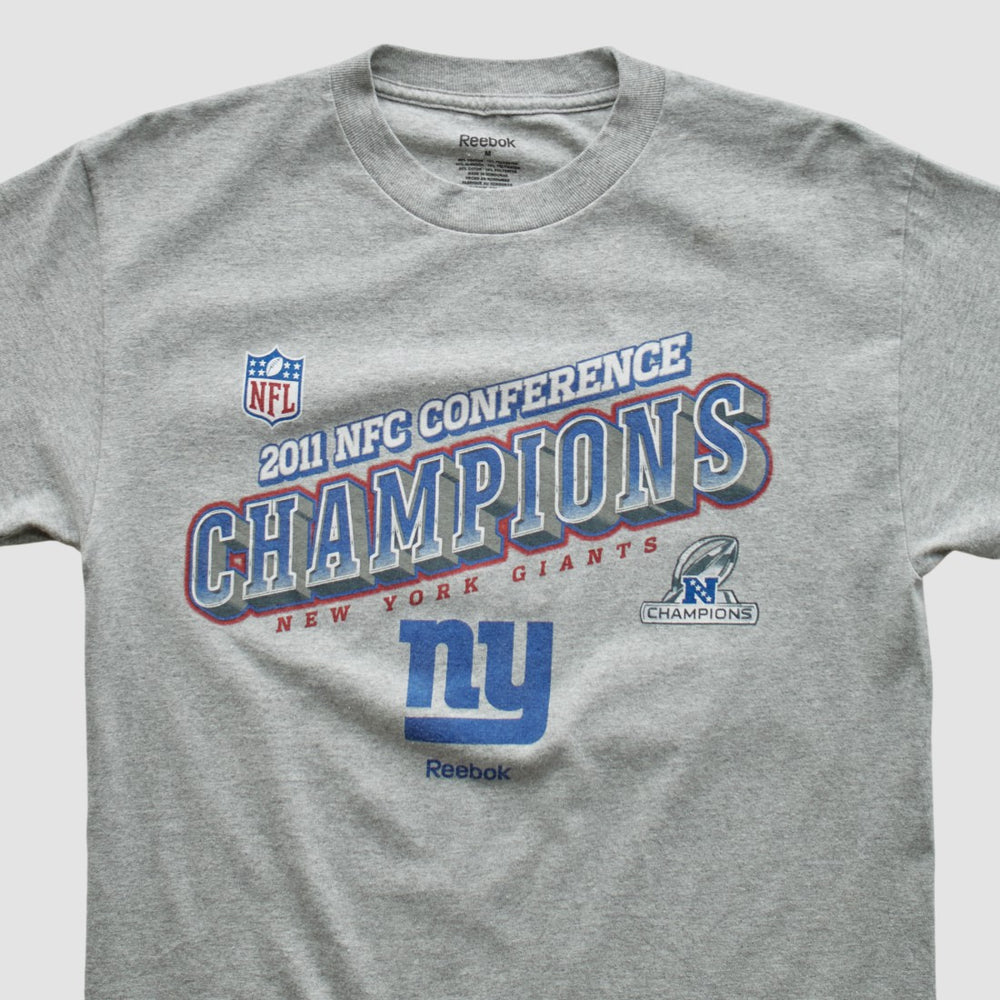 New York Giants Reebok 2011 T-shirt - Heather Gray T-shirts