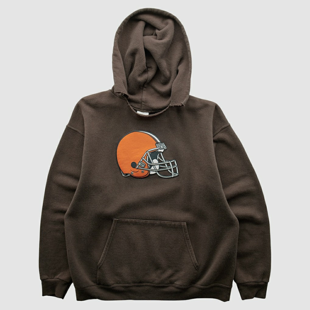 Cleveland Browns NFL 2000s Hooded Pullover Sweatshirt - Brown Pullover