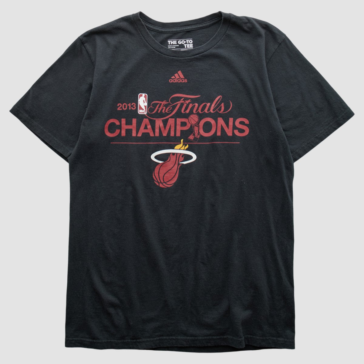 Miami Heat 2013 T-shirt Black Vintage - Adidas outlet