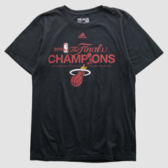 Miami Heat 2013 T-shirt Black Vintage - Adidas outlet