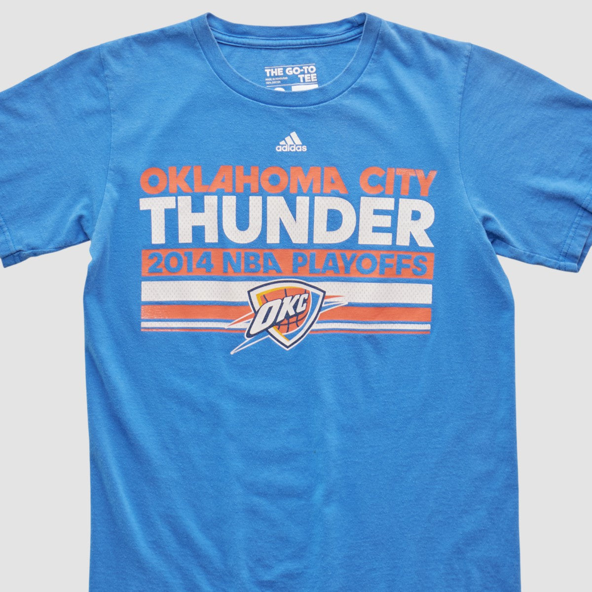 Oklahoma City Thunder 2014 T-shirt Blue Vintage - Adidas