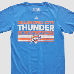 Oklahoma City Thunder 2014 T-shirt Blue Vintage - Adidas