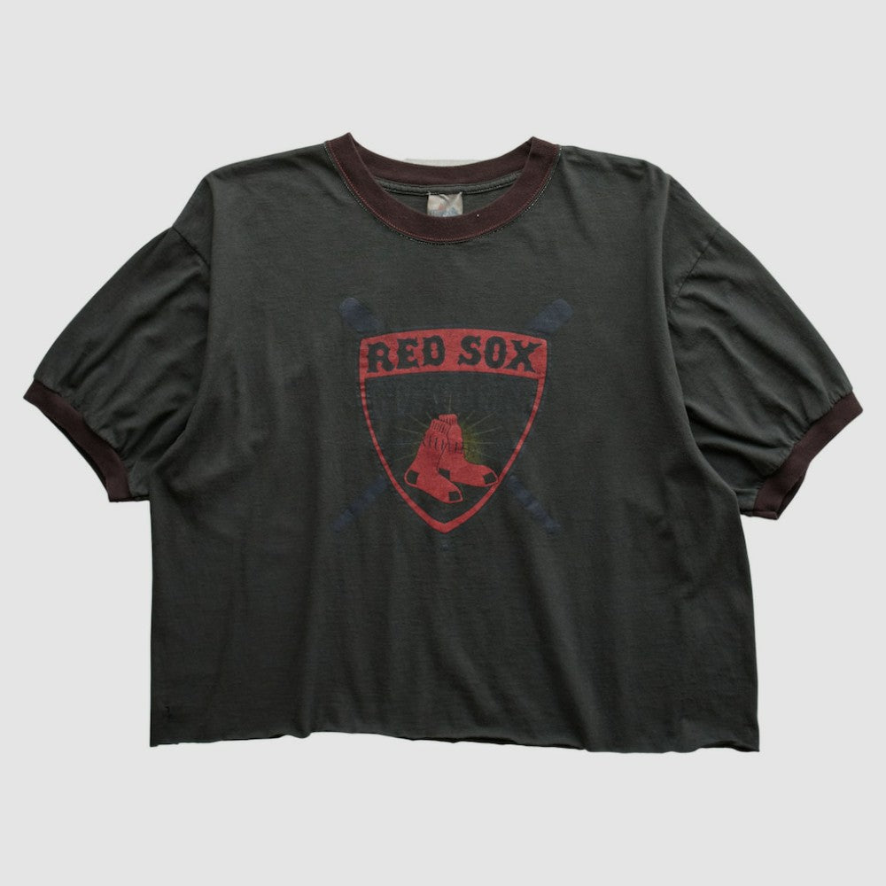 Boston Red Sox Majestic 2000s T-shirt - Charcoal - Vintage T-shirts