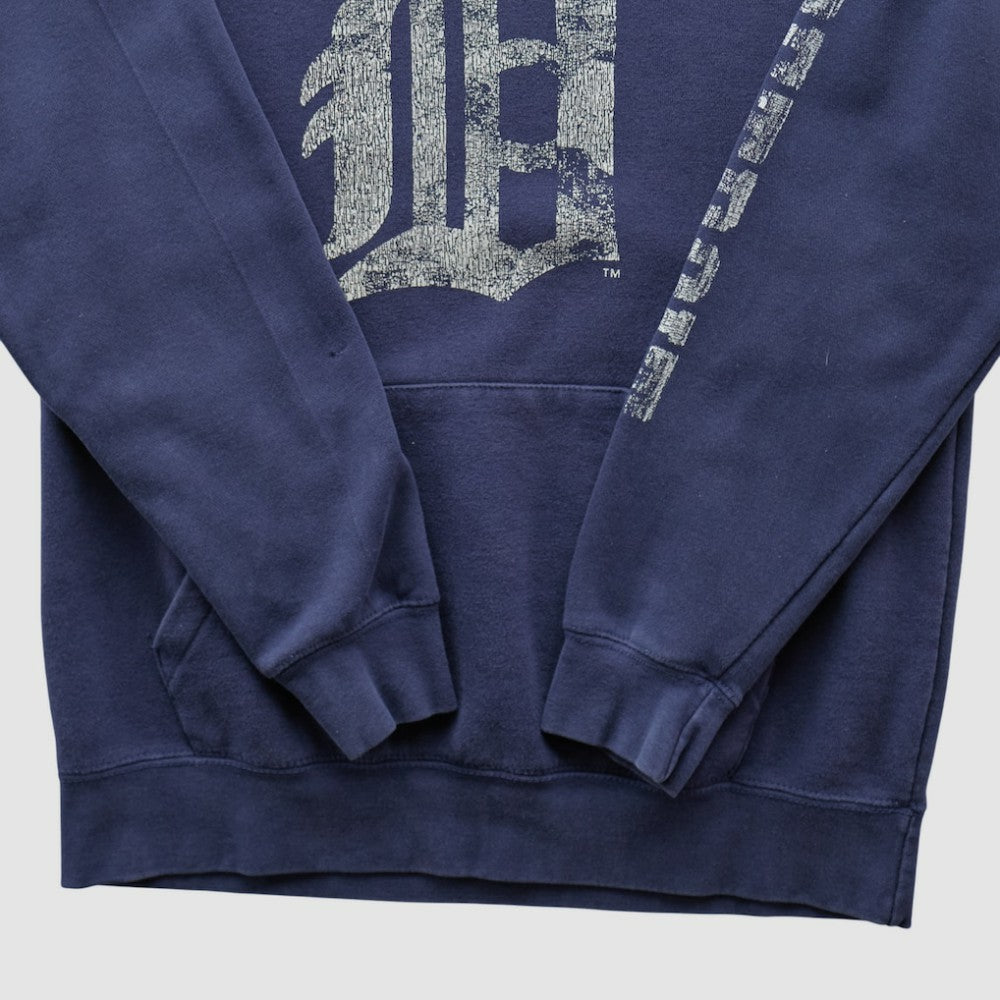 Detroit Tigers Adidas 2010s Hooded Pullover Sweatshirt - Navy - XVintage Pullover