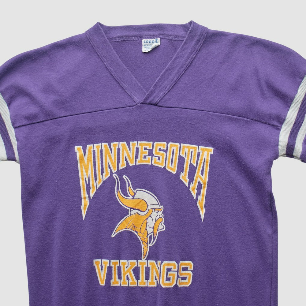 Minnesota Vikings Logo 7 90s T-shirt - Purple T-shirts