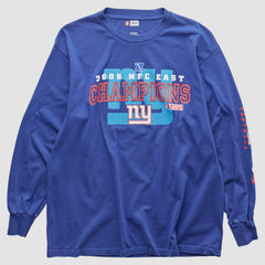 New York Giants NFL 2008 Long Sleeve T-shirt - Blue T-shirts