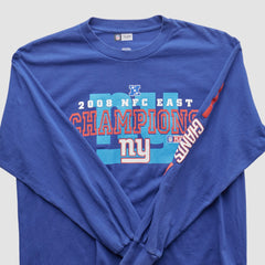 New York Giants NFL 2008 Long Sleeve T-shirt - Blue T-shirts