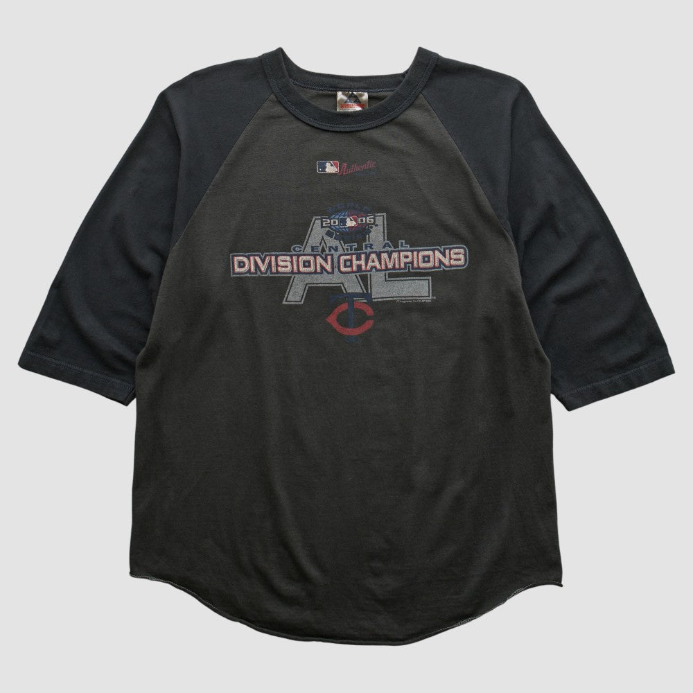 Minnesota Twins Alstyle Apparel 2006 T-shirt - Charcoal - Vintage T-shirts