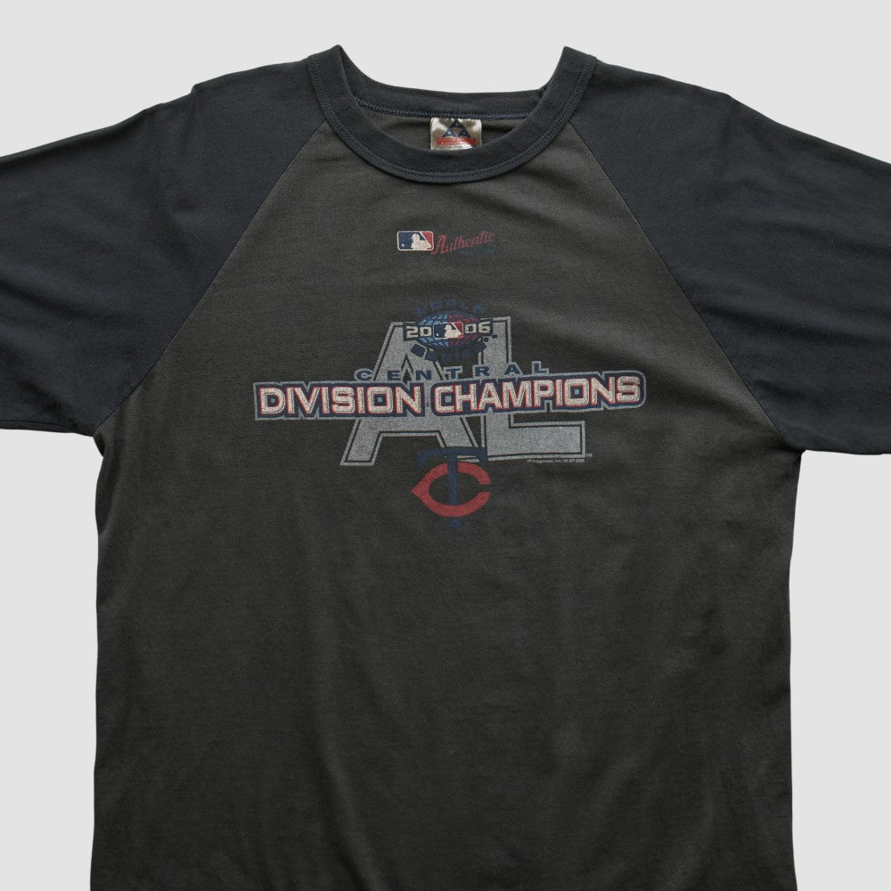 Minnesota Twins Alstyle Apparel 2006 T-shirt - Charcoal - Vintage T-shirts