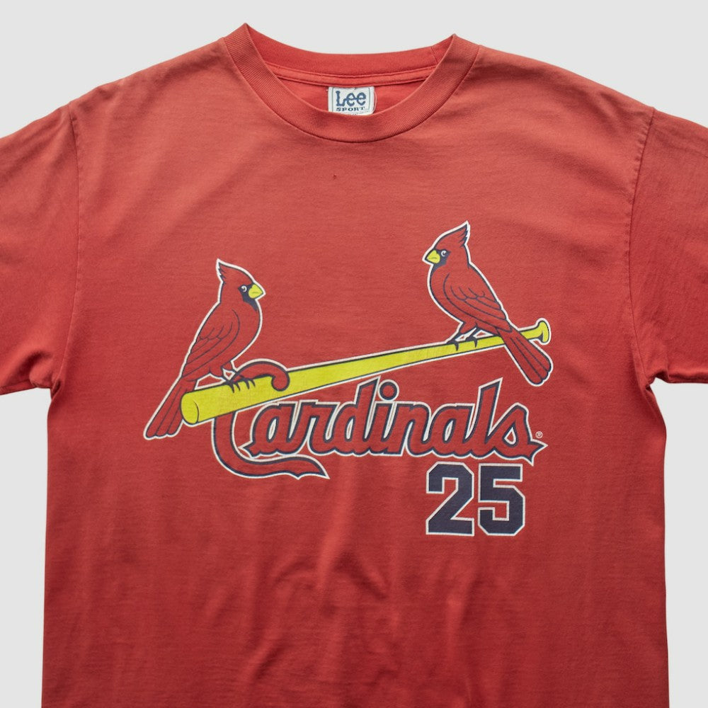 St. Louis Cardinals Lee Apparel 2001 T-shirt - Red - Vintage T-shirts
