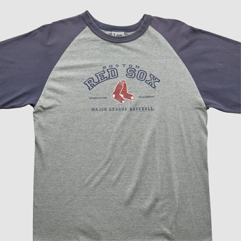 Boston Red Sox Lee Apparel 2000s T-shirt - Heather Gray - Vintage T-shirts