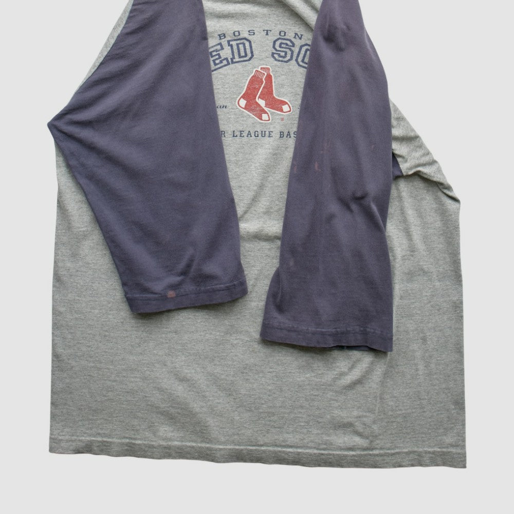 Boston Red Sox Lee Apparel 2000s T-shirt - Heather Gray - Vintage T-shirts