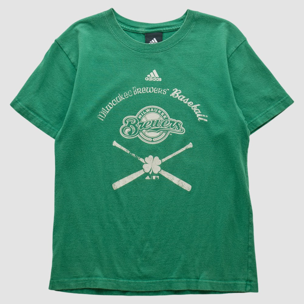 Milwaukee Brewers Adidas 2000s T-shirt - Green - XXVintage T-shirts