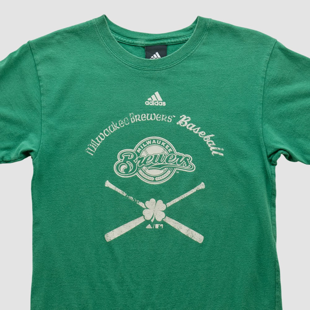 Milwaukee Brewers Adidas 2000s T-shirt - Green - XXVintage T-shirts