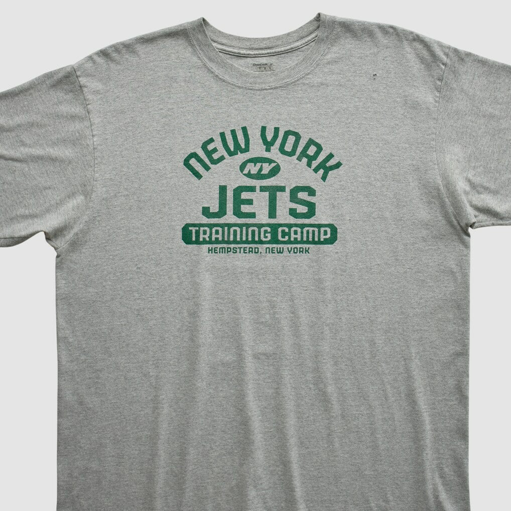 New York Jets Reebok 2000s T-shirt - Heather Gray T-shirts