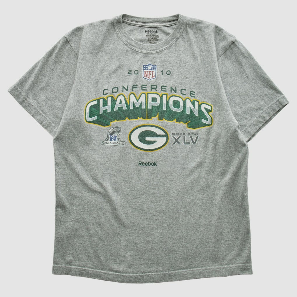Green Bay Packers Reebok 2010 T-shirt - Heather Gray T-shirts
