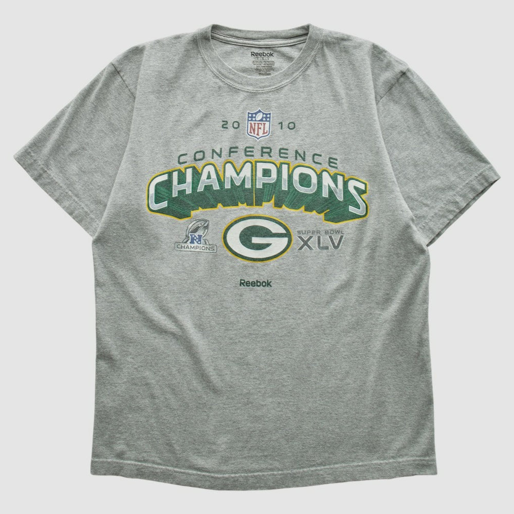 Green Bay Packers Reebok 2010 T-shirt - Heather Gray T-shirts